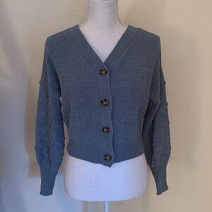 Moon & Madison Cropped V-Neck Cardigan
